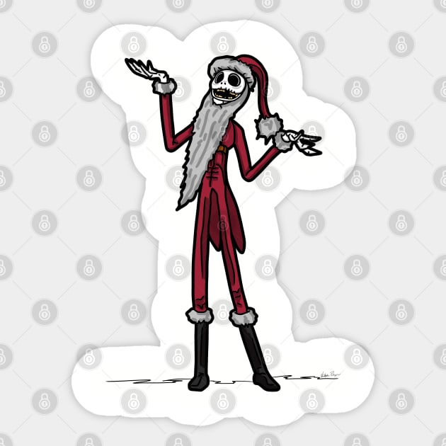 Sandy Claws Sticker by Kitopher Designs